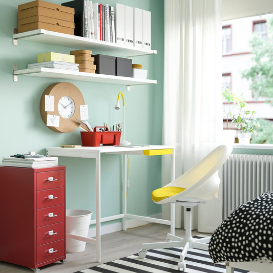 ENKROKEN desk, white, 85x56x72 cm