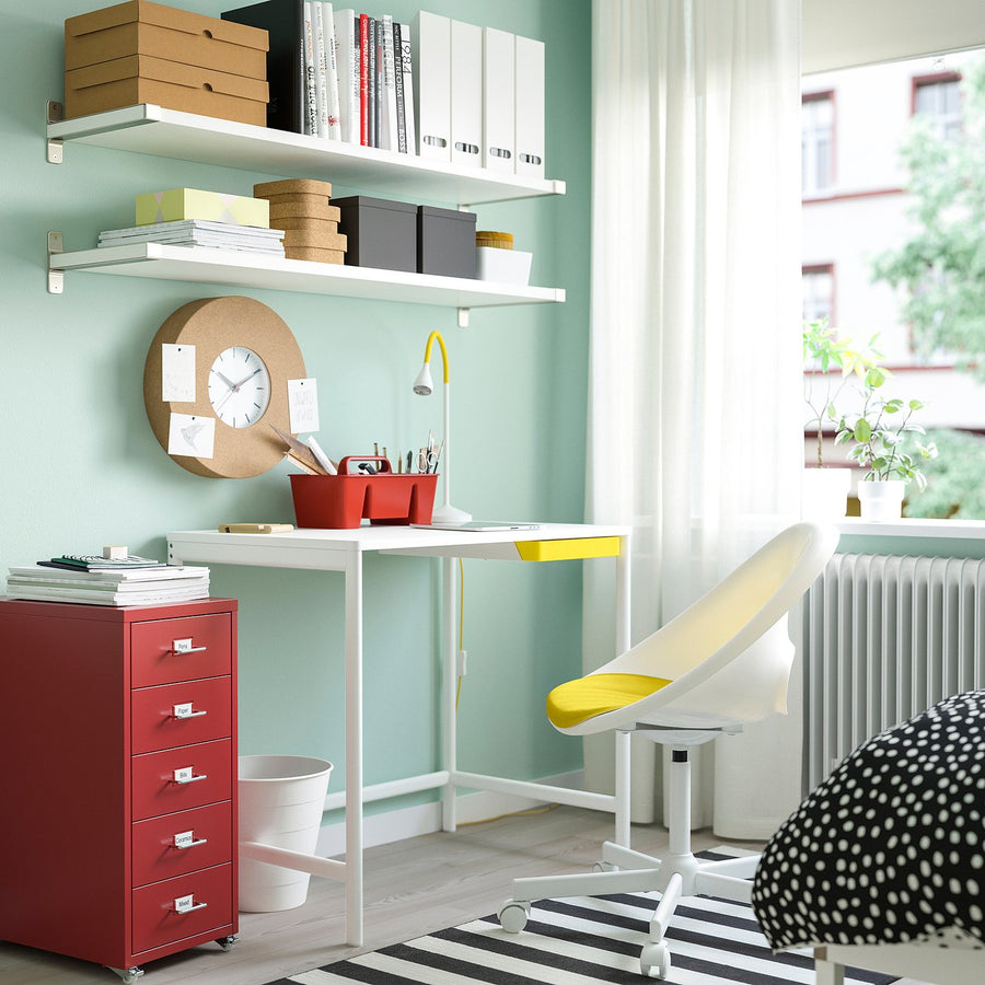 ENKROKEN desk, white, 85x56x72 cm