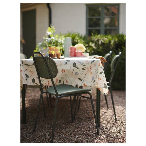 ENSHOLM chair, green outdoor, 48x85x58 cm