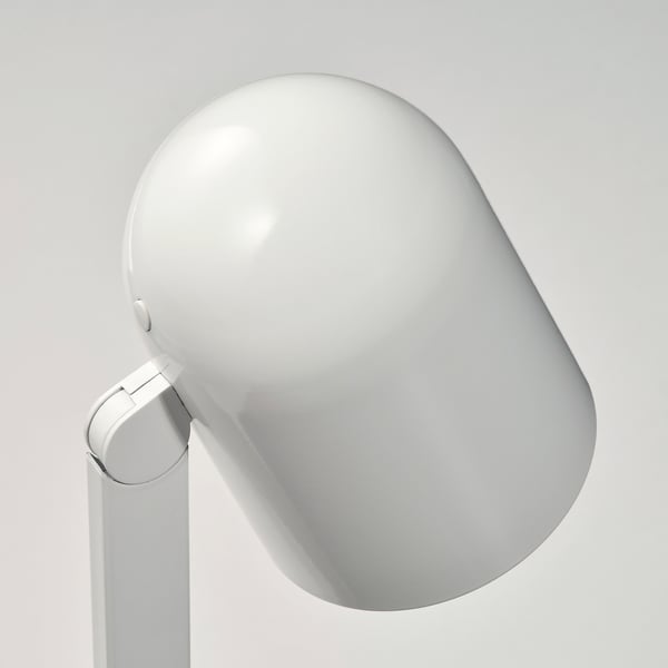 ENSMÄRKE desk lamp, white, 9 cm