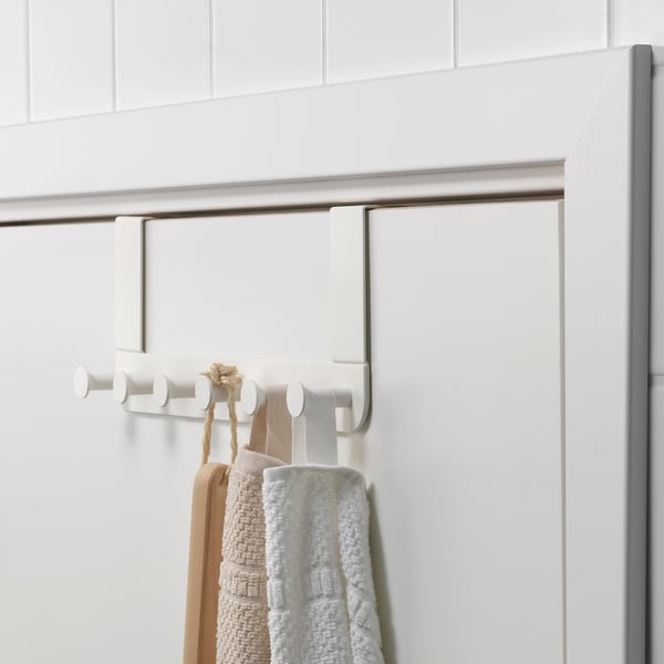 ENUDDEN hanger for door, white, 35x13 cm