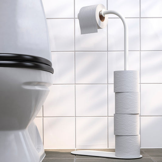 ENUDDEN toilet roll stand, white, 60 cm
