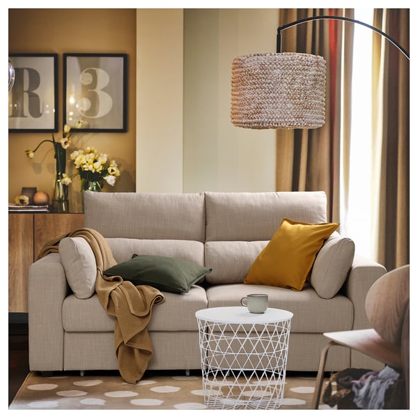 ESKILSTUNA 2-seat sofa, Hillared beige, 190x100x109 cm