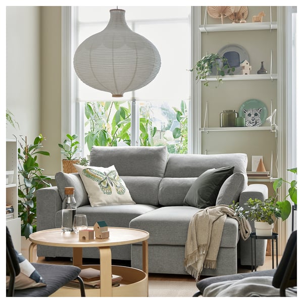 ESKILSTUNA 2-seat sofa, Tallmyra white/black, 190x100x109 cm