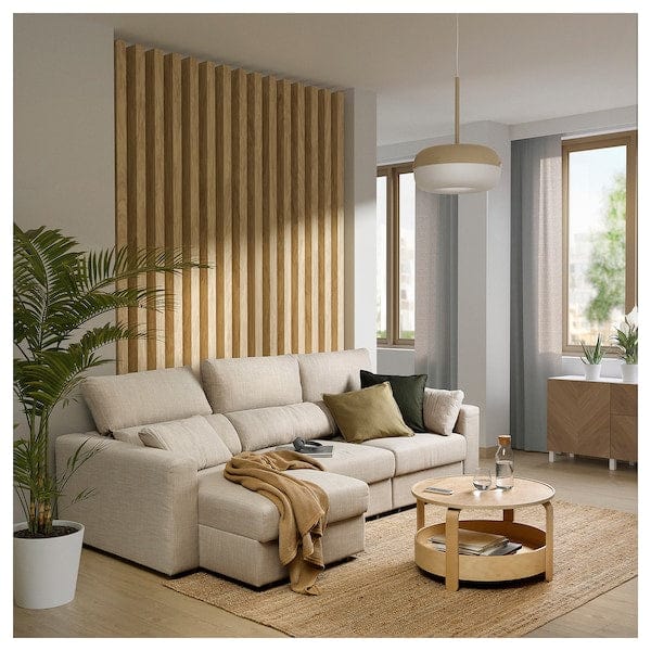Ikea ESKILSTUNA - 3-seater sofa with chaise-longue, Hillared beige