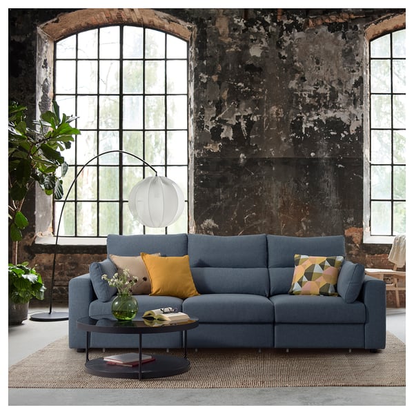 ESKILSTUNA 3-seat sofa, Gunnared blue, 268x100x109 cm