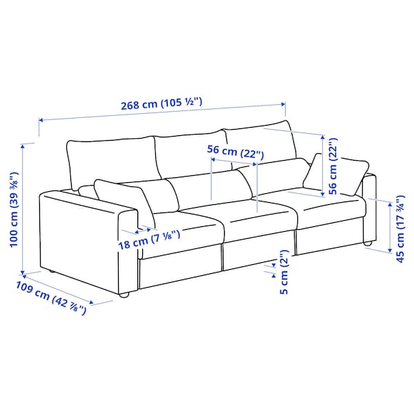 Ikea ESKILSTUNA - 3-seater sofa ,