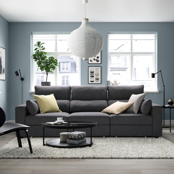ESKILSTUNA 3-seat sofa, Hillared anthracite, 268x100x109 cm