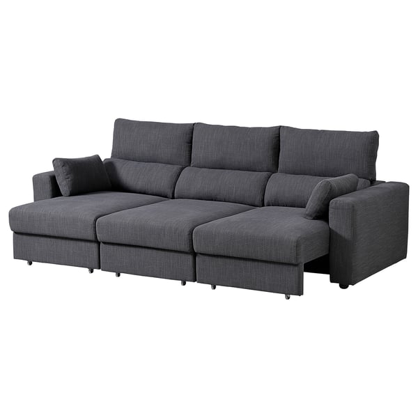 ESKILSTUNA 3-seat sofa, Hillared anthracite, 268x100x109 cm