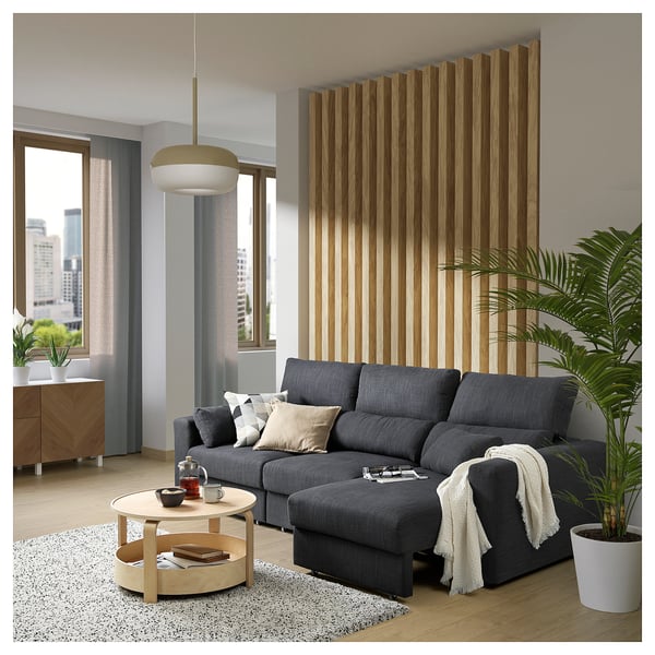 ESKILSTUNA 3-seat sofa, Hillared anthracite, 268x100x109 cm