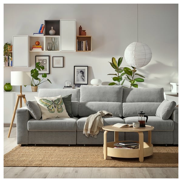 ESKILSTUNA 3-seat sofa, Tallmyra white/black, 268x100x109 cm