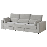 ESKILSTUNA 3-seat sofa, Tallmyra white/black, 268x100x109 cm