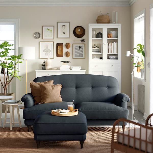 Ikea ESSEBODA - 2-seat sofa, Knäbäck anthracite / brown ,