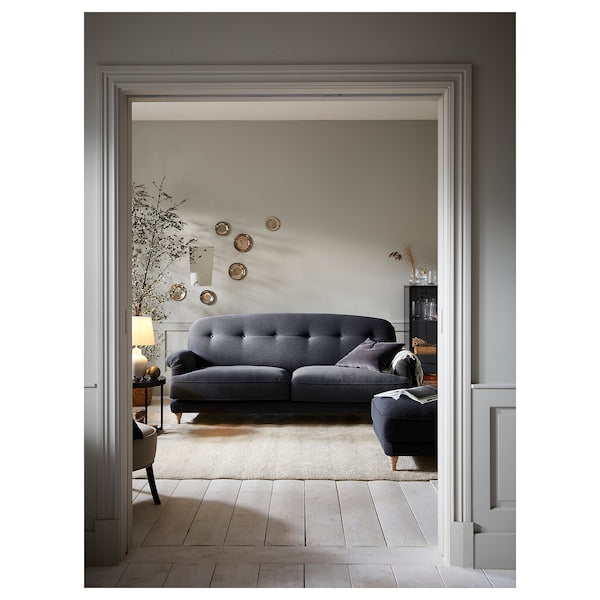 ESSEBODA - 3-seater sofa, Knäbäck/anthracite birch ,