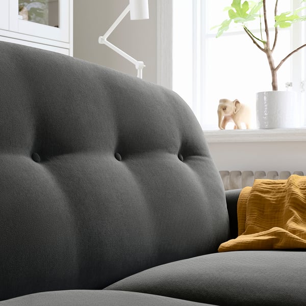 ESSEBODA - 3-seater sofa, Tallmyra/smoke birch grey ,