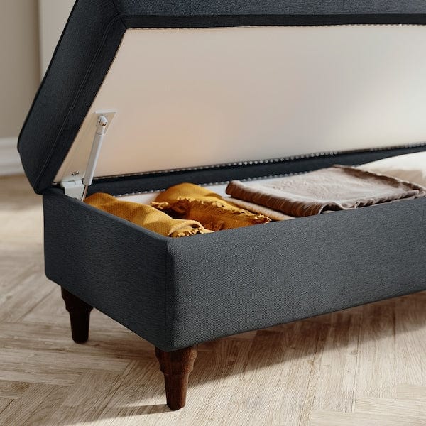 Ikea ESSEBODA - Bench with Storage, Knäbäck anthracite/brown ,