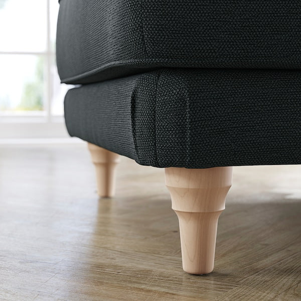 ESSEBODA - Footstool, Knäbäck / birch anthracite ,