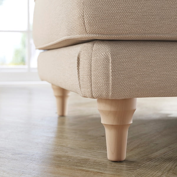 ESSEBODA - Footstool, Knäbäck / light beige birch