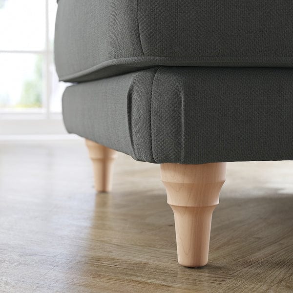 Ikea ESSEBODA - Footstool, Tallmyra/Smoke Birch Grey ,
