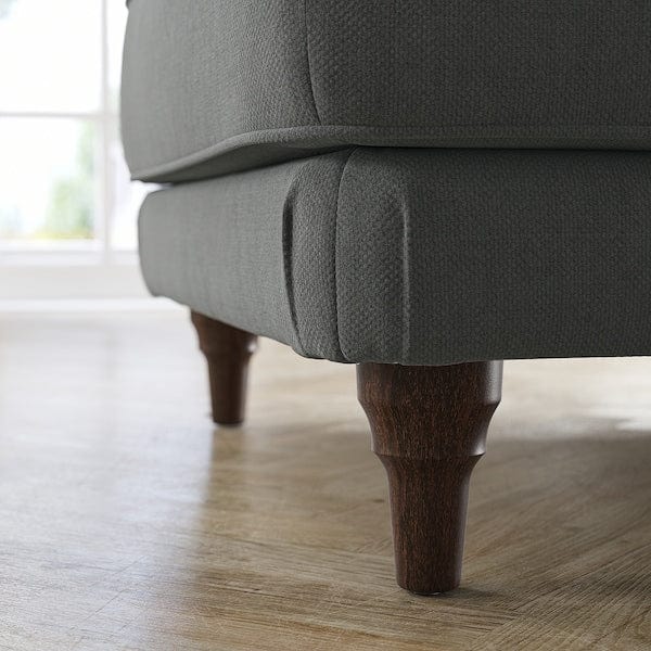 Ikea ESSEBODA - Footstool, Tallmyra smoke grey/brown ,