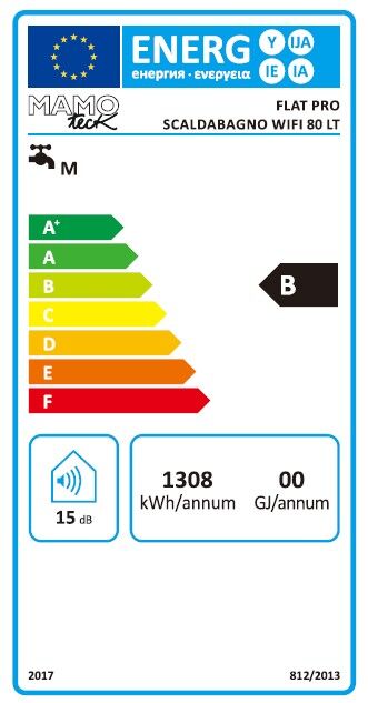 Mamoteck Flat Pro WiFi 80-litre water heater