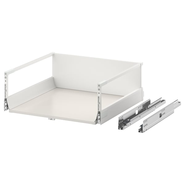 EXCEPTIONELL drawer, high with push to open, white, 60x60 cm