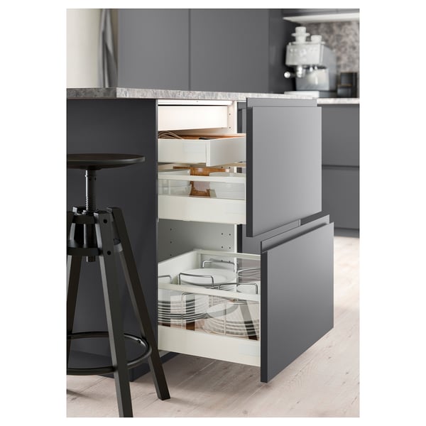 EXCEPTIONELL - EXCEPTIONELL Drawer, low with push to open, white, 40x60 cm