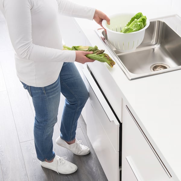 EXCEPTIONELL drawer, low with push to open, white