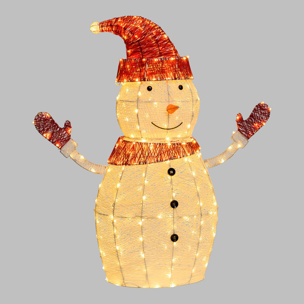 Pupazzo di neve luminoso 275 led h100