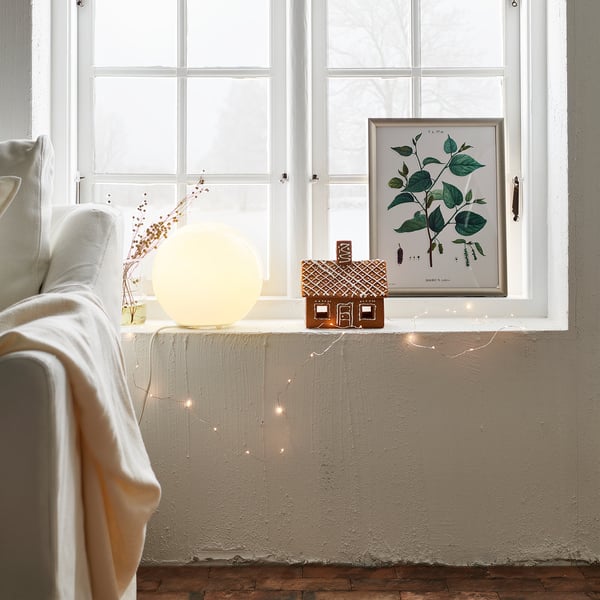 FADO table lamp, white, 25 cm