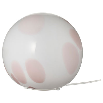 FADO table lamp, pink/glass, 25 cm