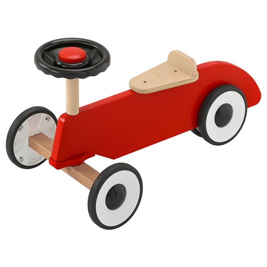 FÄLTHARE ride-on toy car, red, 68x36 cm