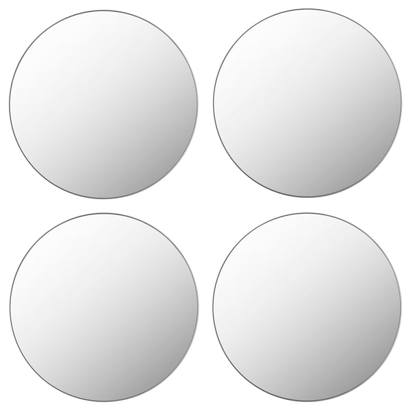 FÄRGEK - FÄRGEK Decorative mirror, grey, 20 cm