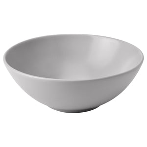 FÄRGKLAR bowl, matt light grey, 16 cm