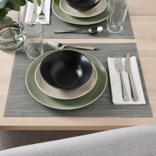FÄRGKLAR bowl, matt dark grey, 16 cm, 4 pack