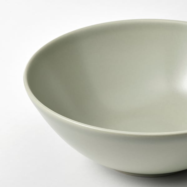 FÄRGKLAR bowl, matt green, 16 cm, 4 pack