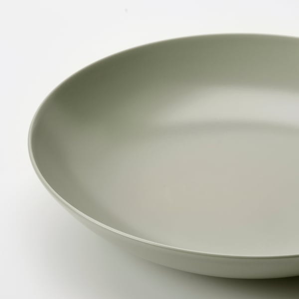 FÄRGKLAR Bowl - matt green 30 cm ,