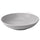 FÄRGKLAR deep plate, matt light grey, 23 cm