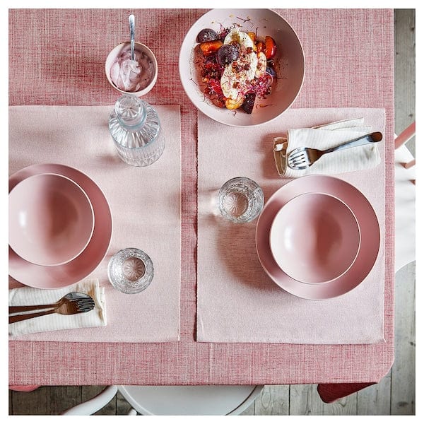 Ikea FÄRGKLAR - Deep plate, matt light pink, 23 cm