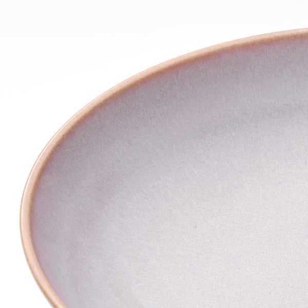 FÄRGKLAR deep plate, light pink, 23 cm