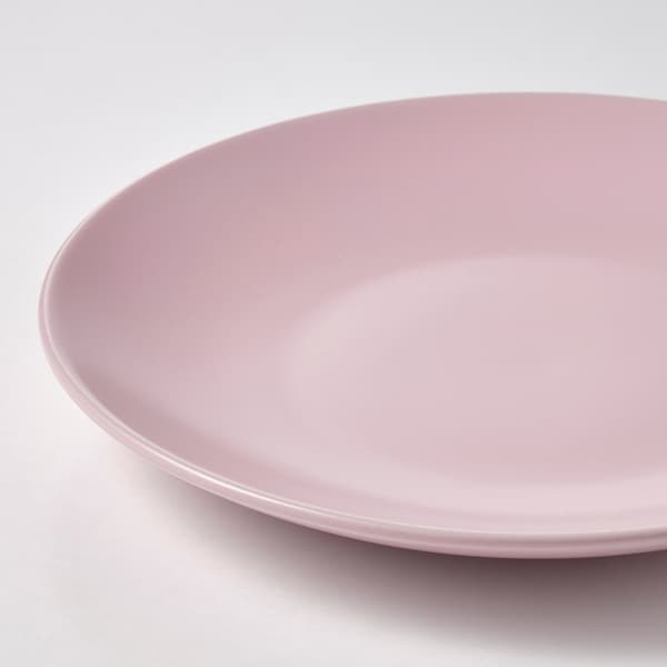 FÄRGKLAR - Side plate, matt light pink, 20 cm price include 4 pieces