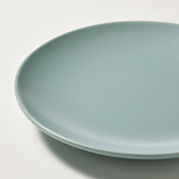 FÄRGKLAR side plate, matt light turquoise, 20 cm, 4 pack