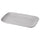 FÄRGKLAR plate, matt light grey, 30x18 cm
