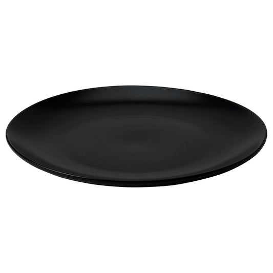 FÄRGKLAR plate, matt dark grey, 26 cm