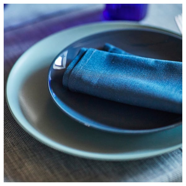 FÄRGKLAR plate, matt light turquoise, 26 cm, 4 pack