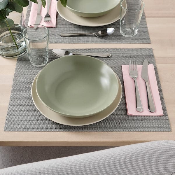 Ikea FÄRGKLAR - Service 18 pieces, matt green ,