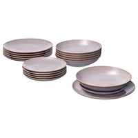 FÄRGKLAR 18-piece service, light pink