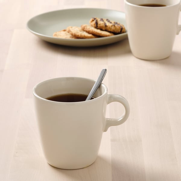 FÄRGKLAR mug, glossy beige, 37 cl