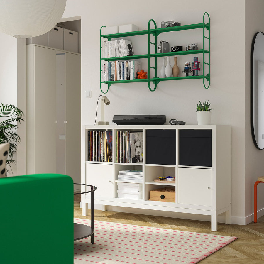 FÄRGSÄTTARE wall shelf combination, green