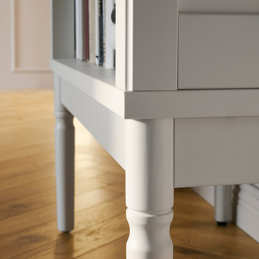 FÄRJKARL bookcase, off-white, 77x39x188 cm